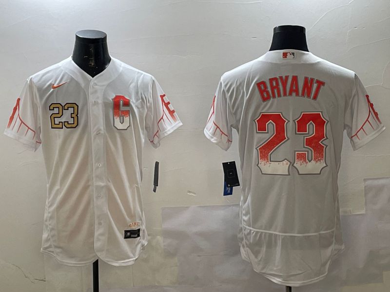 Men San Francisco Giants #23 Bryant White City Edition Elite Nike 2025 MLB Jersey style 2->san francisco giants->MLB Jersey